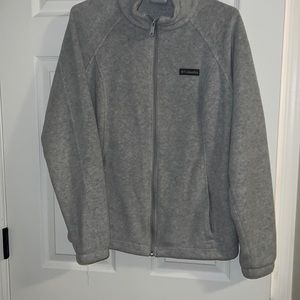 Columbia light grey fleece size large